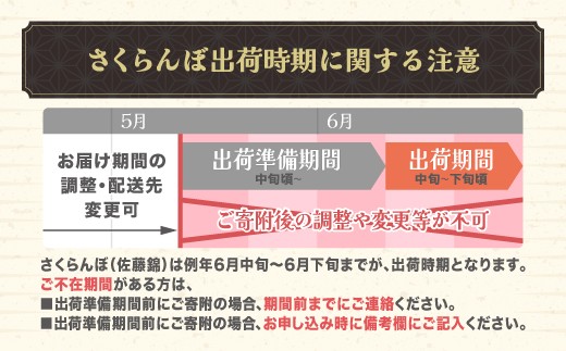 先行予約 さくらんぼ 佐藤錦 180g×4パック 計720g ◯秀 M玉以上 フードパック 令和9年産 2027年産 ja-snmmp800