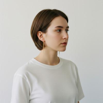 ふるさと納税 大津市 【18金イエローゴールド】大人気 チェーンピアス しなやかに揺れる上質な煌めき 大人のエレガント |  | 03