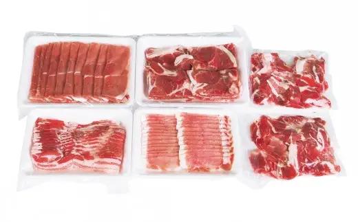 大分県産 豚詰合せ５種類（約2kg）＆ビッグハンバーグ（5個）＆ミンチカツ（10個）セット〔合計約3.9kg〕