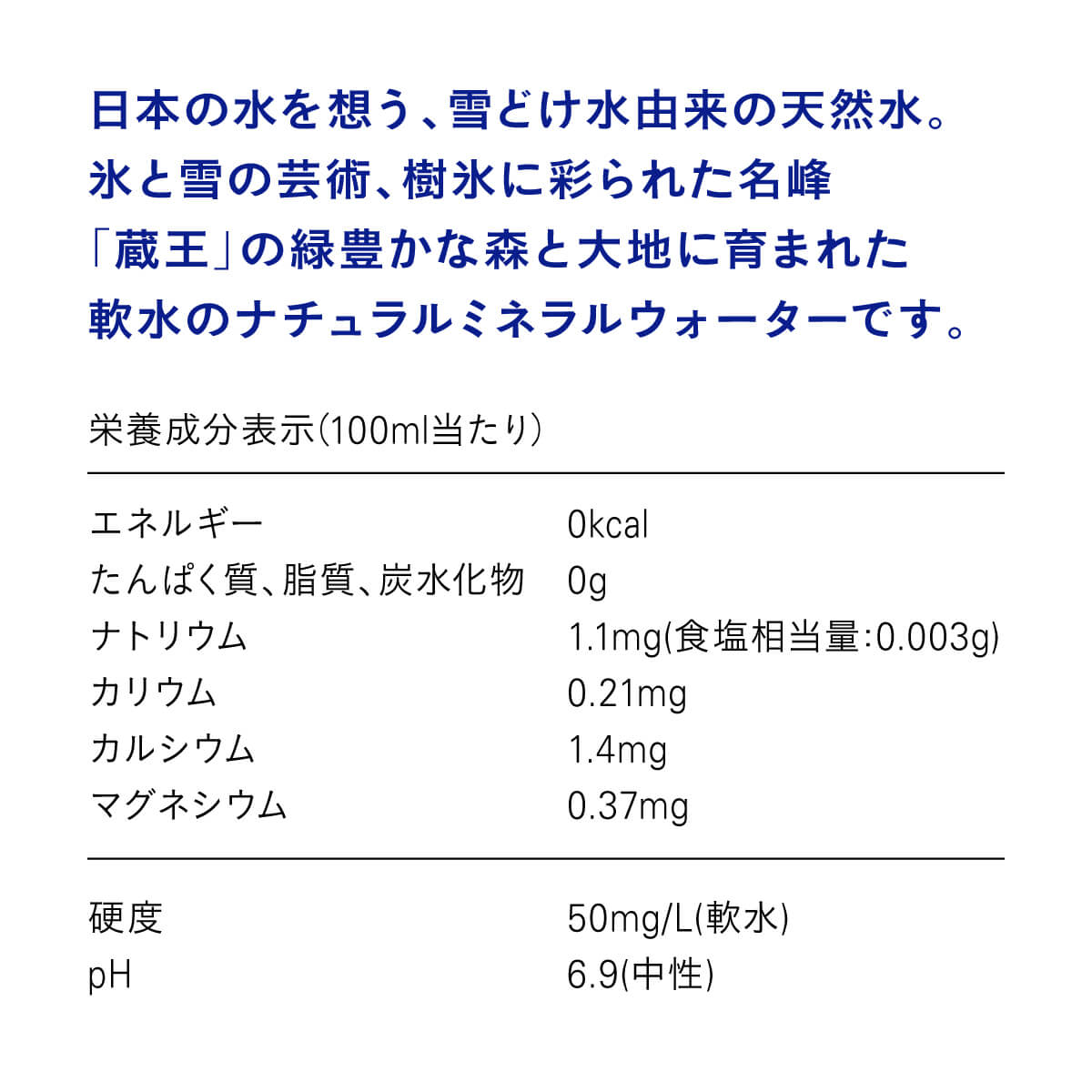 水想い 蔵王連峰の雪どけ天然水（ナチュラルミネラルウォーター） ラベルレス　500ml×42本   みず 天然水 ミネラルウォーター 防災 備蓄 人気  ペットボトル 【04301-0732】_イメー