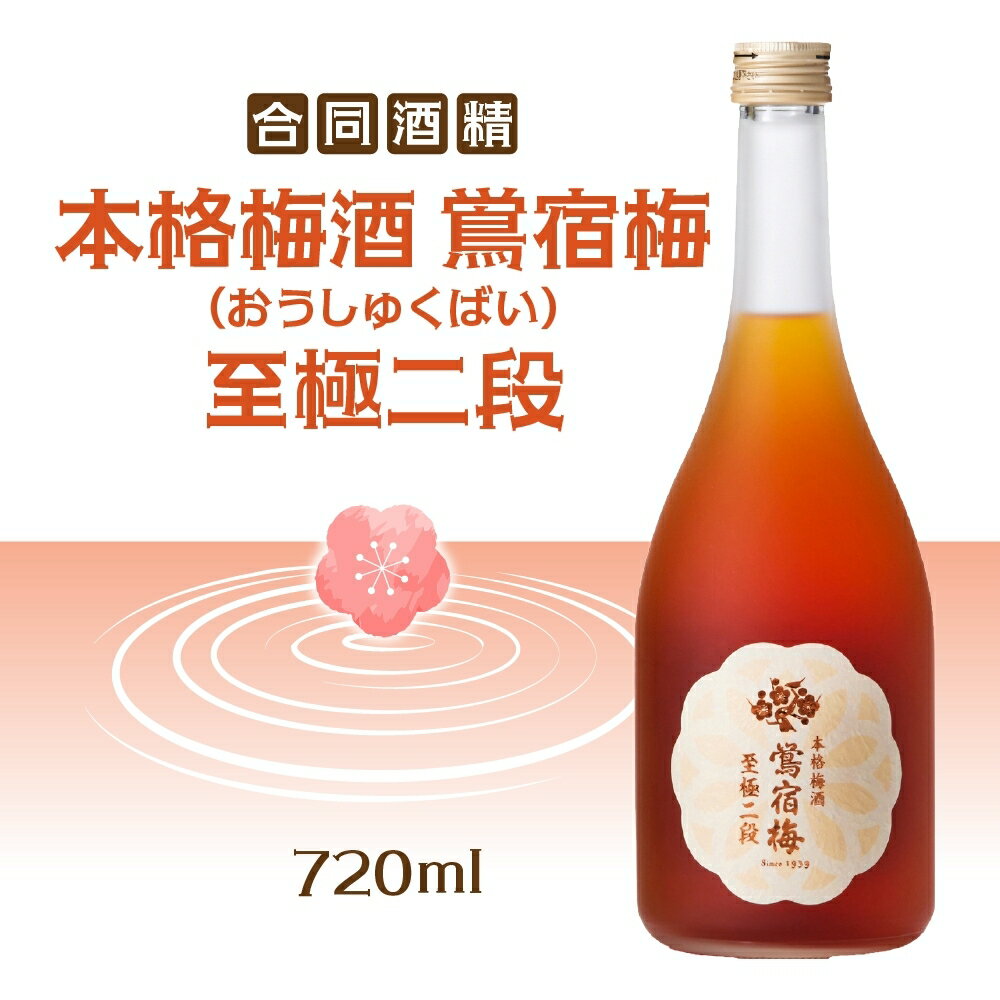 【 ふるさと納税 】合同酒精 本格梅酒 鴬宿梅 おうしゅくばい 至極二段 720ml 梅酒 果実酒 フルーツ酒 ロック ソーダ割り 水割り 鶯宿 奈良県産 国産梅 フレッシュ 熟成 甘い 爽快感 お酒 酒 アルコール 飲料 ご当地 お取り寄せ 送料無料 千葉県 松戸市