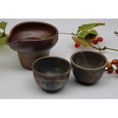 ふるさと納税 備前市 備前焼酒器セット(登り窯) |  | 01