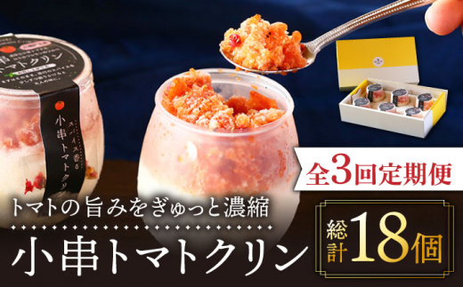 【3回定期便】小串トマトクリン 6個入り 川棚町名産 濃厚な小串トマトとはちみつレモンのソルベ【BUCO cafe】[OBJ009] / アイス アイスクリン あいす トマトアイス とまとあいす ソルベ シャーベット レモンシャーベット くりんあいす アイスクリーム しゃりしゃりアイス こだわりスイーツアイス