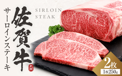 【7営業日以内発送！】 佐賀牛 サーロインステーキ 500g(250g×2) 吉野ヶ里町/丸宗ミート [FDP028]