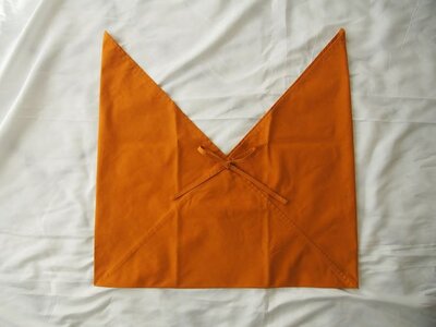 あづま袋 （エコバッグ） カラー キツネ Lサイズ 1セット ／ Maco 風呂敷 風呂敷バック 綿ポリ 奈良県 田原本町