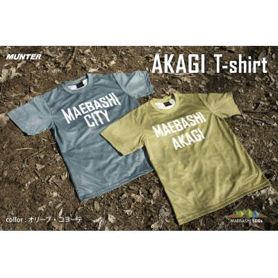 ふるさと納税 前橋市 AKAGI T-shirt【オリーブ・コヨーテ】Lサイズ　2枚セット