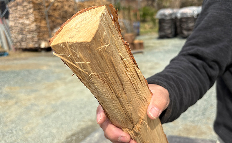 乾燥薪 広葉樹ミックス薪10kg 35cm 中割り キャンプ・焚き火・アウトドア 福井県 若狭町