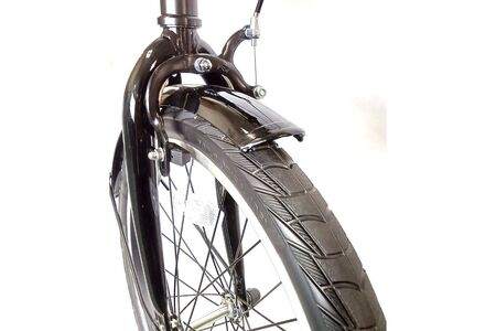 パンクしないオリタタミ自転車 MOVONA ワイドタイヤ 20型 6段変速【ブラック】武田産業【四日市市 で人気の返礼品 ノーパンク 武田産業 折り畳み自転車 三重県 四日市 四日市市ふるさと納税】