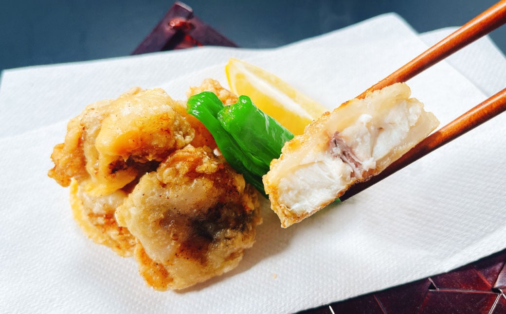 2つの味が楽しめる！北海道産 真ふぐ唐揚げ（しょうゆ味＆昆布しお味） 1kg（各500g×1）