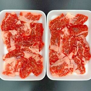 GI認証取得 くまもとあか牛 焼き肉用切り落とし 合計600g(益城町)【配送不可地域：離島】【1646082】