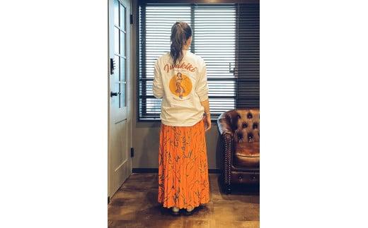 いわき市発D2Cブランド「yourmood」　Iwakiki　ロングスリーブTシャツ　WHITE_S