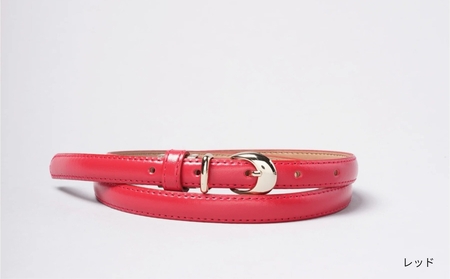 [bell la bell] レディース細ベルト (カラー：レッド)