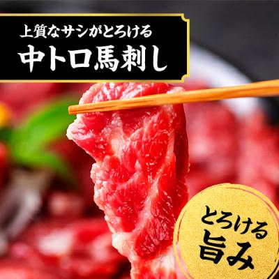 ふるさと納税 南阿蘇村 純国産 馬刺し 極上霜降り食べ比べセット 冷凍　約250g 専用醤油付き(南阿蘇村) |  | 01