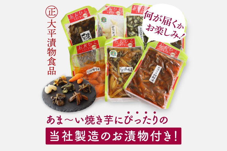 FD-2　【数量限定】つけもの屋が焼いた『やきいも』約2kg（漬物付き）