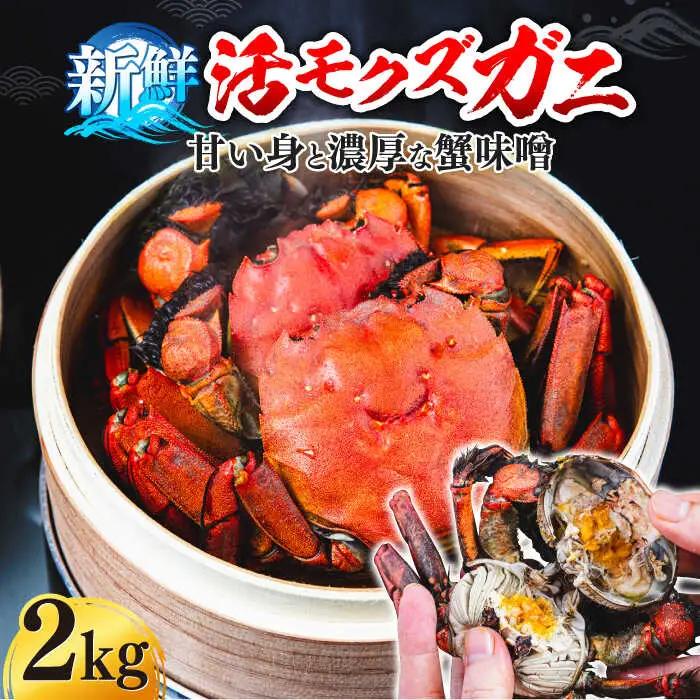 【先行予約】新鮮 活モクズガニ 2kg (10-24杯前後) オス メス セット 蟹 カニ カニ味噌【2026年11月下旬以降順次発送】 [ABCB006] 