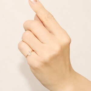 馬蹄 ホースシュー ダイヤモンド リング k18 イエローゴールド製 drmcf24d