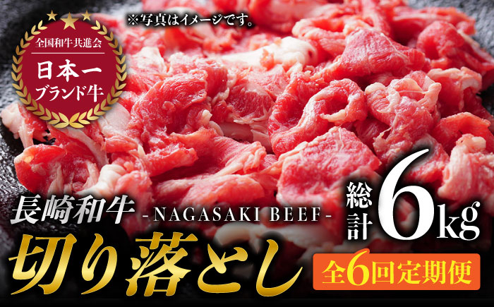 
【6回定期便】最高級和牛切り落とし (500g×2) 計6kg 和牛 牛肉 赤身 すき焼き しゃぶしゃぶ 霜降り 切り落とし 切落し 小分け 東彼杵町/有限会社大川ストアー [BAJ049]
