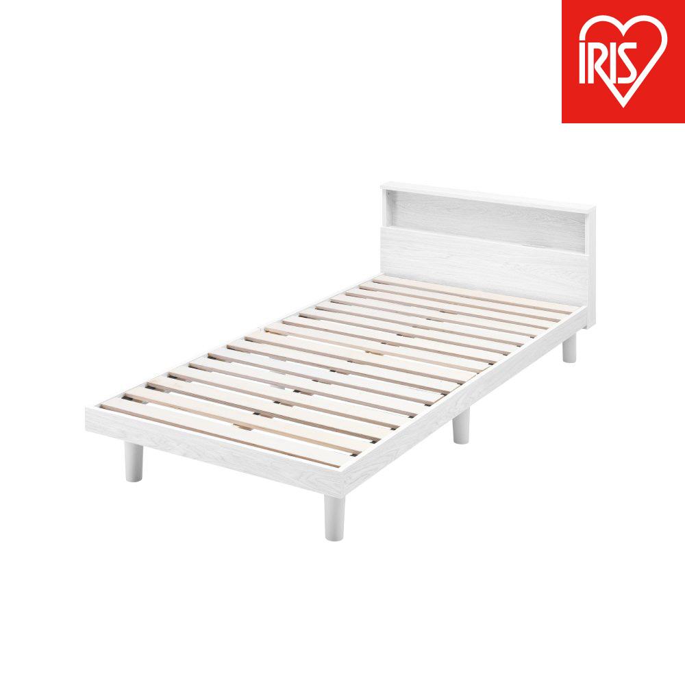 【ふるさと納税】 ベッド シングル すのこベッド アイリスオーヤマ ホワイト 白 すのこ 通気性 湿気対策 カビ対策 脚付き 頑丈 シンプル 新生活 フレームのみ 清潔感 北欧 おしゃれ 丈夫 ベッドフレーム 寝具 おすすめ 人気 アイリス 送料無料 SNB-S