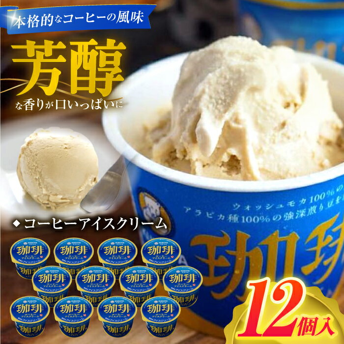 【ふるさと納税】コーヒーアイスクリーム 12個入| 久保田食品【グレイジア株式会社】[ATAC227]