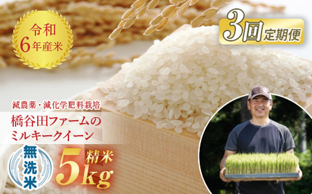 《定期便3ヶ月》【先行予約】 令和6年産米  減農薬・減化学肥料栽培 ミルキークイーン 無洗米 5kg 米 お米 おこめ ご飯 ごはん 福島県 西会津町 F4D-0874