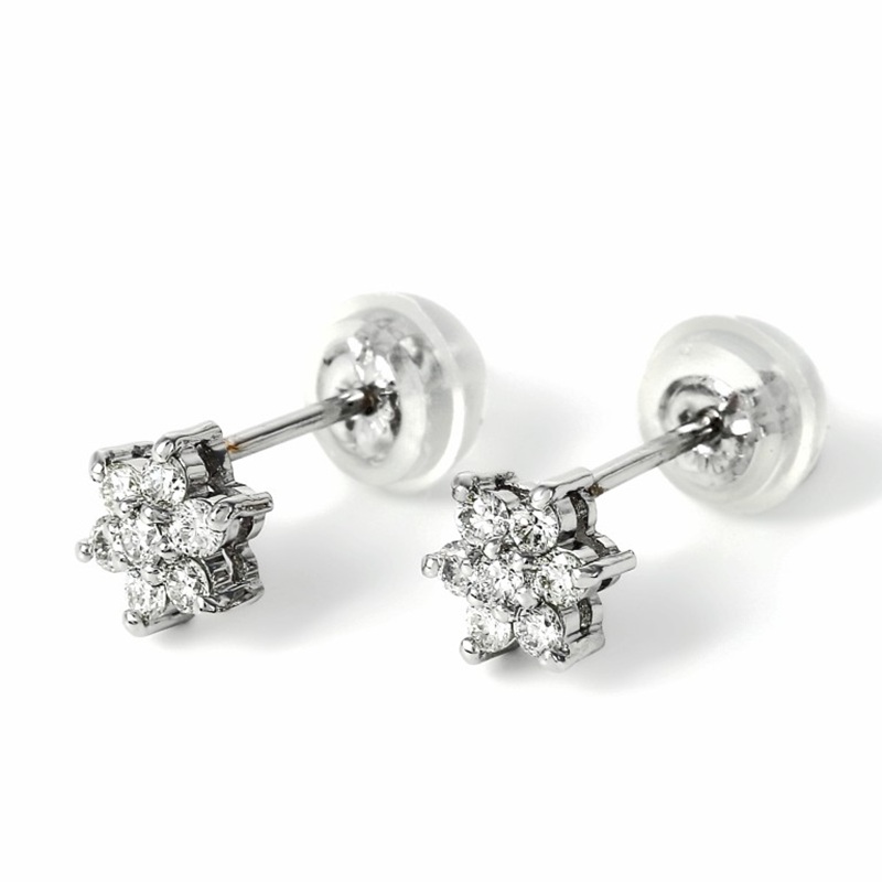 プラチナダイヤ　ピアス　トータル0.2ct　E280DI-P NSAN007