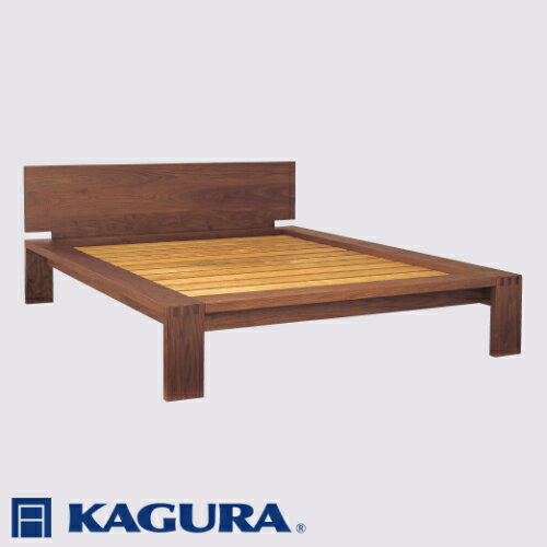 【ふるさと納税】家具蔵 KAGURA ベッドフレームモデルノハイヘッド セミダブル ウォールナット材 家具 寝具 寝室 木材 無垢材 職人 手作業 天然木 高級木材 無添加 安全 ジャパニーズモダン 高級家具 熟練 無着色 おしゃれ 天然木無垢材 【（株）アイダ】 【ho1139】