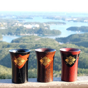 【伝統工芸品】【秀衡塗】秀衡カップ3個 (黒3個)【ocy924-cup-3-k-k-k】
