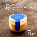 【ふるさと納税】贅沢たまごプリン(5個入り) 卵 新鮮卵 贅沢濃厚プリン あと味さっぱり 美味しいプリン 優しい味 新潟県 糸魚川フェルエッグ