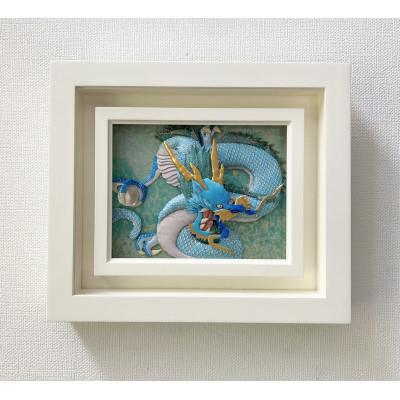 ふるさと納税 野田市 押絵伝統工芸品　水龍　小