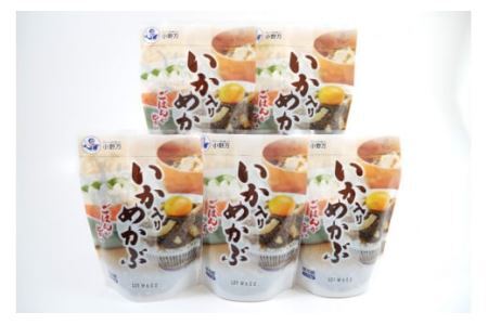 小野万 いか入りめかぶ 170g 5個セット イカ おかず おつまみ [小野万 宮城県 気仙沼市 20562583]