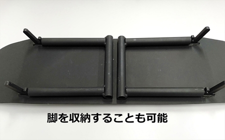 こんなの見たことない！キャンプやインテリアにもアイアン製『スケボー型テーブル 縞』アウトドア用品 [C434]