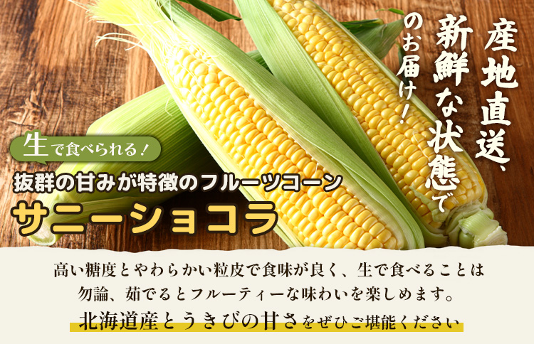 【2026年度発送分】上原農場直送 有機栽培とうもろこし (サニーショコラ) 約5kg 約10本前後 | ふるさと納税 北海道 中標津 なかしべつ とうもろこし サニーショコラ とうきび コーン 野菜