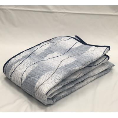 ふるさと納税 泉大津市 コットン100%　高島ちぢみ　さらさらキルト敷パット(約100×205cm)　FNP-006