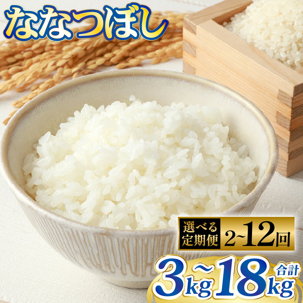 【ふるさと納税】＜選べる定期便＞ななつぼし 1回あたり2合×5パック 1ヶ月毎 2回～12回 ｜ 令和7年度産 最上品質米 ご飯 ごはん 米 お米 おこめ ライス こめ コメ おにぎり リゾット パエリア お弁当 小分けサイズ 真空 長期保存 家庭用 自宅用 産地直送 送料無料