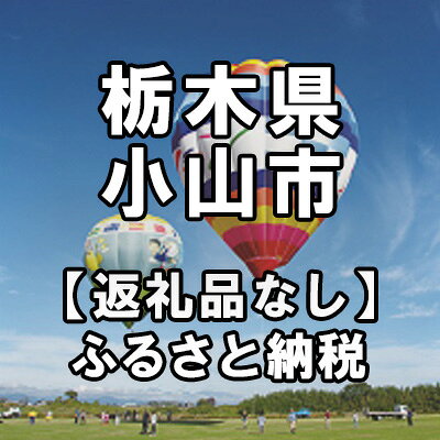 【ふるさと納税】栃木県小山市への寄付（返礼品はありません）