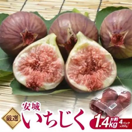 厳選　安城いちじく　約1.4kg(350g×4パック)【配送不可地域：離島・北海道・沖縄県・東北・中国・四国・九州】【1527653】