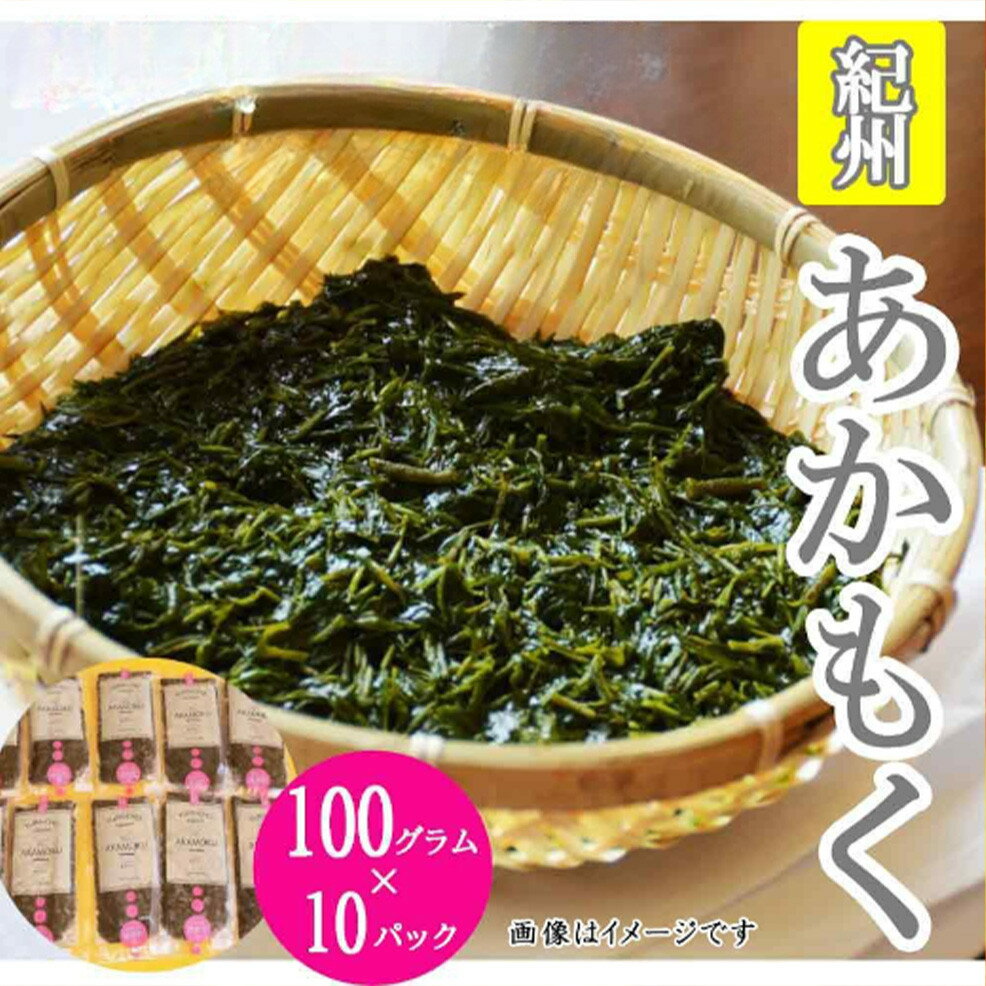 【ふるさと納税】紀州あかもく［由良町産］100g×10パック（2025年産）【SL12】 | 海苔 魚介類 水産 食品 人気 おすすめ 送料無料