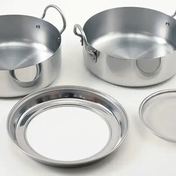 揚げ鍋セット 20cm IH対応 燕三条 調理器具 揚げ物 天ぷら 鍋