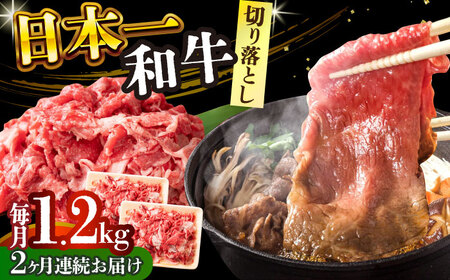 【2回定期便】 A4-A5 長崎和牛 切り落とし (600g×2）2回定期便 切り落とし 2回定期便 切り落とし 2回定期便 切り落とし [DBS057]