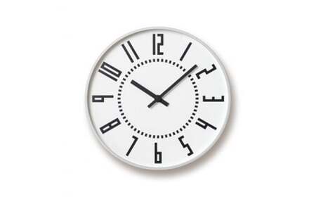 eki clock / ホワイト（TIL16-01 WH）Lemnos レムノス 時計 工芸品 装飾品 民芸品 伝統技術 インテリア 掛け時計  FAD-0281