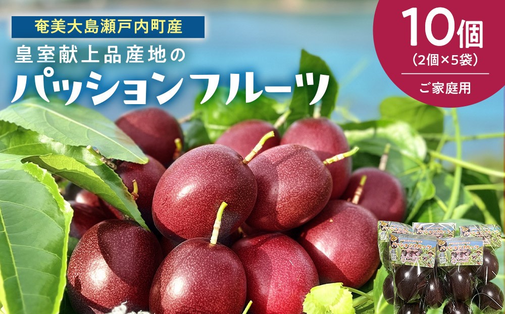 
                  27年産先行予約 パッションフルーツ 10個(2個×5袋)
                