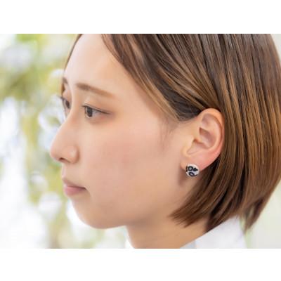 ふるさと納税 近江八幡市 『ビワパール(R)』の蒔絵ピアス K18(朝顔) |  | 02