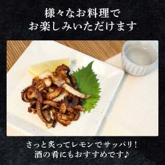 イカの王様★アオリイカのゲソ 2kg 6ヶ月定期便 2キロ イカゲソ いか いかげそ イカ足 下足 冷凍イカ 唐揚げ 煮物 おつまみ お酒 天ぷら てんぷら 魚介 海鮮 美味しい おいしい_イメージ3