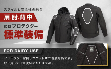 【デグナー】ソフトシェルジャケット[22WJ-10] ブラック Lサイズ｜京都 バイクギア 人気ブランド ジャケット バイク