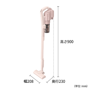 G168(ピンク)　SHARP コードレススティック掃除機 EC-PT2-P（アッシュピンク）