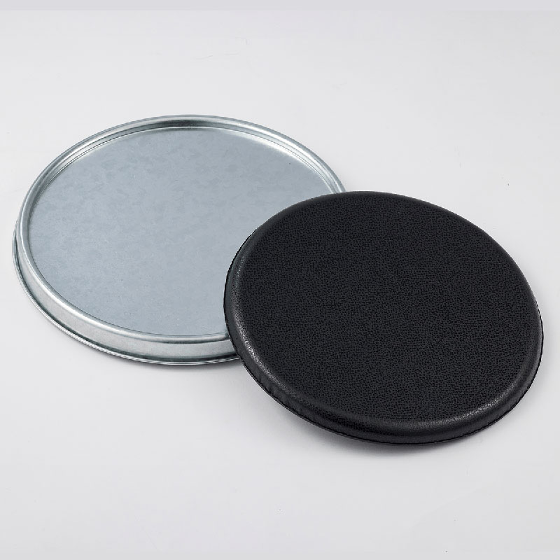 クッション付きスツール缶L　シルバー　インテリア 収納 椅子 スツール おしゃれ