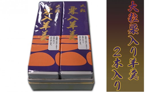 
森八本舗　大粒栗入り羊羹2本入り[№5619-1482]
