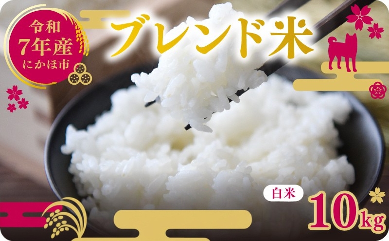 令和7年度産 ブレンド米 白米 10kg 精米 米 コメ お米 生活応援米 おこめ 生活応援米 ご飯 ごはん 秋田県産 秋田 にかほ