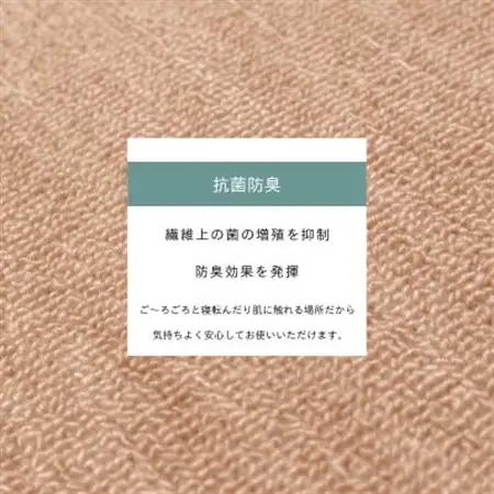 カーペット 江戸間 4.5畳 防音 抗菌防臭 厚手 ツワブキ 261×261cm ベージュ 日本製【1520479】