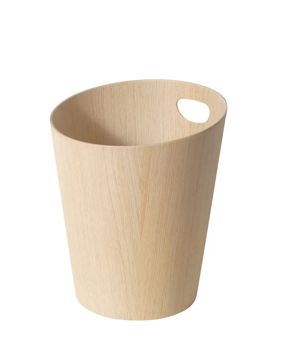 ごみ箱 ダストボックス ゴミ箱 おしゃれ サイトーウッド BASKET ハンドル付き ホワイトオークグレイン インテリア スリム SAITOWOOD 藤枝家具 903HXX